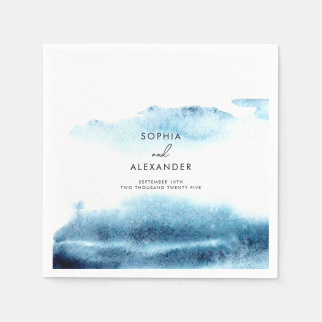 Napkins für eine moderne Hochzeit. Serviette (Vorderseite)