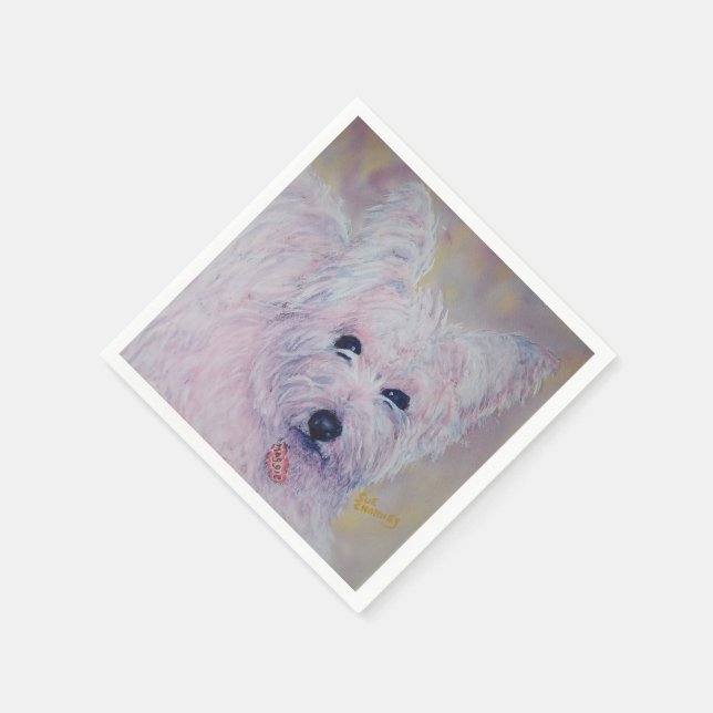 NAPKINS FÜR WEISSE WESTLICHKEITEN SERVIETTE (Ecke)