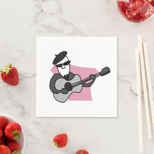 Napkins-Gitarrist Serviette