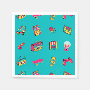 Napkins - Iconic 90er Jahre lustiges Retro-Party Serviette