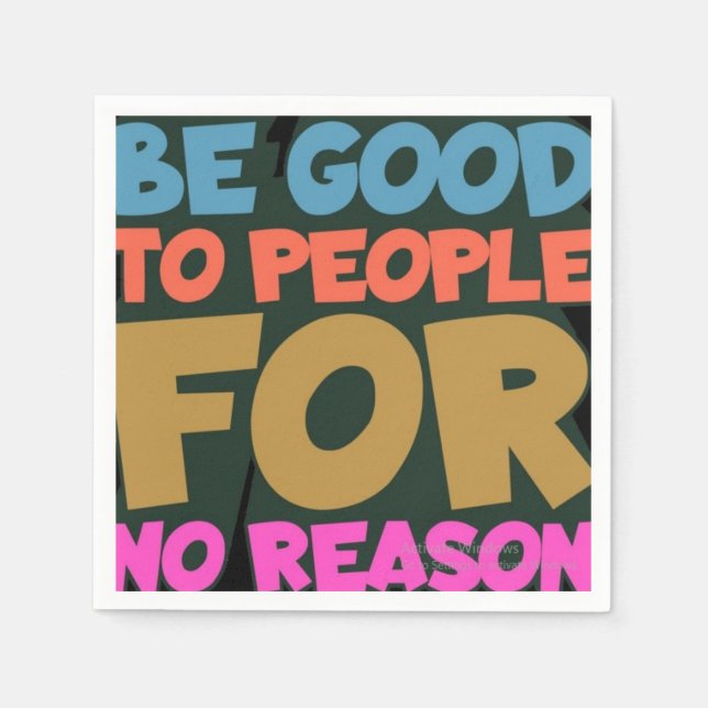 Napkins in diesem Pop! Entwerfen Sie Ihre eigenen Serviette (Vorderseite)