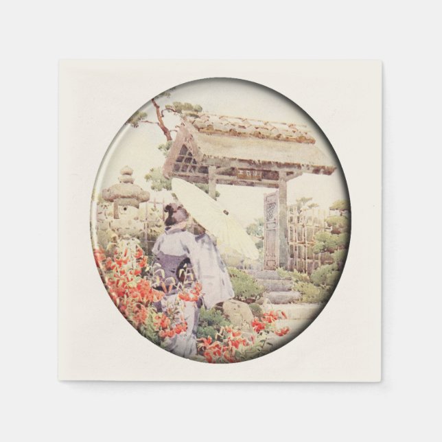 Napkins japanischen Stil Serviette (Vorderseite)