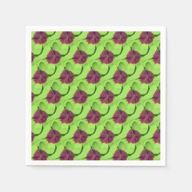 Napkins (Kleeblätter) St. Patricks Day Serviette (Vorderseite)