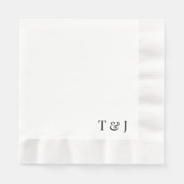 Napkins mit Monogrammen Serviette