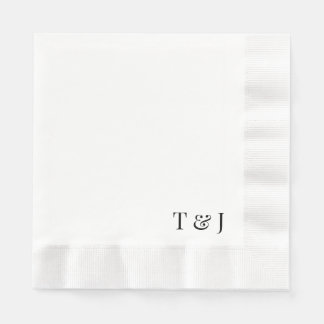 Napkins mit Monogrammen Serviette