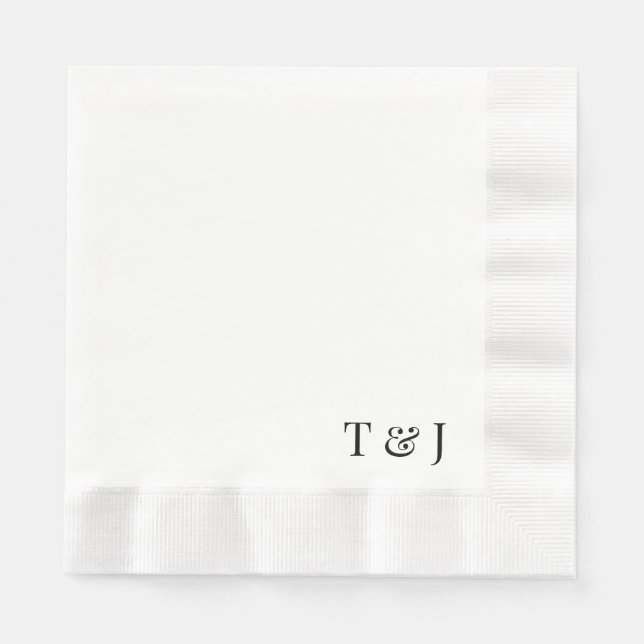 Napkins mit Monogrammen Serviette (Vorderseite)