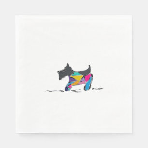 Napkins mit Schnauzer Serviette