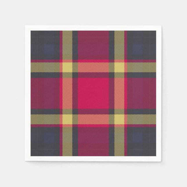 Napkins - Schottischer Tartan Serviette (Vorderseite)