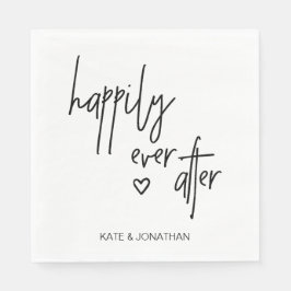 Napkins, Schwarz-Weiß-Cocktail für Hochzeiten Serviette