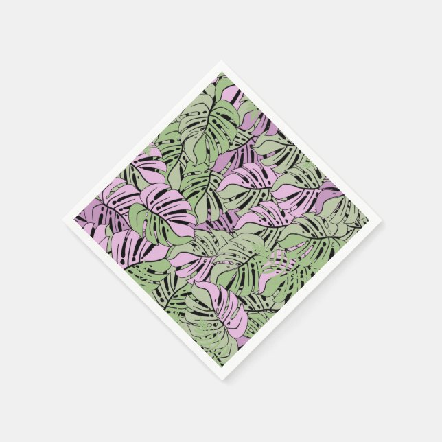 Napkins-Tropische Blätter Serviette (Ecke)