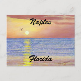"NAPLES, FLORIDA SUNSET POSTCARD" POSTKARTE