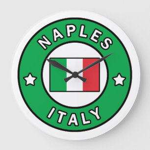 Naples Italy Große Wanduhr