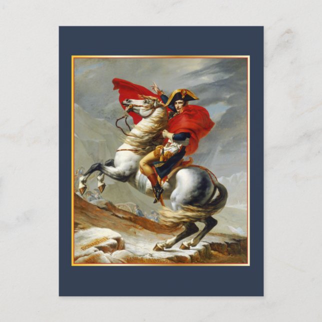 Napolean Bonaparte von Jacques Louis David Postkarte (Vorderseite)