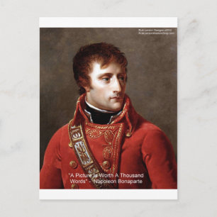 Napoleon "1000 Worte" T-Shirts, Tassen, Karten, Ge Postkarte