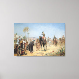 Napoleon Ankunft in einer ägyptischen Oase (Öl auf Leinwanddruck