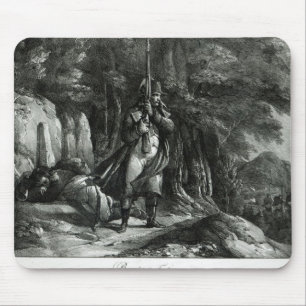 Napoleon auf Wacheaufgabe Mousepad