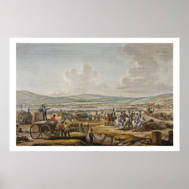 Napoleon Besuch der Belagerungswerke in Danzig unt Poster (Vorne)