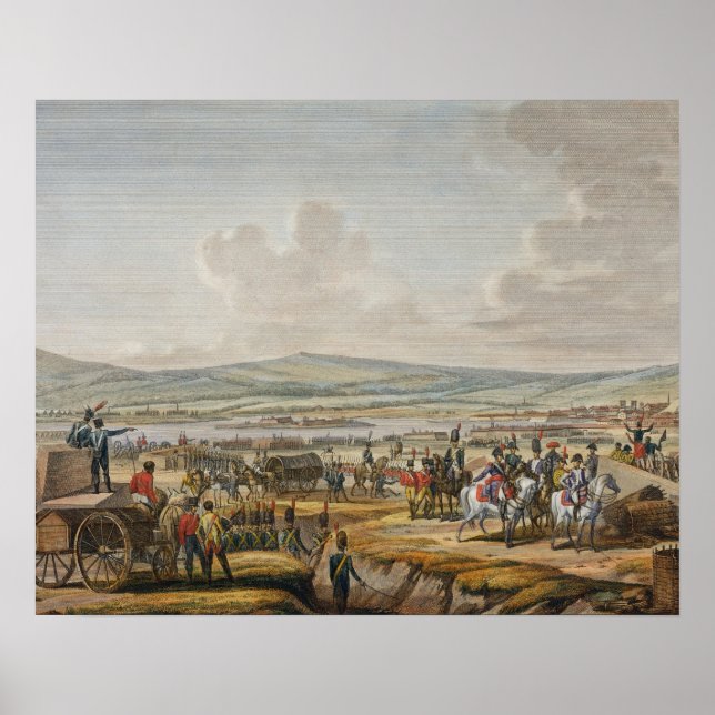 Napoleon Besuch der Belagerungswerke in Danzig unt Poster (Vorne)