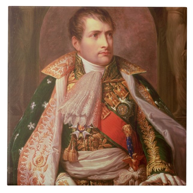 Napoleon Bonaparte (1769-1821), als König von Fliese (Vorderseite)