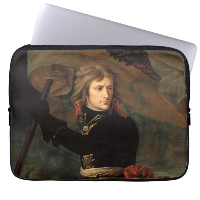 Napoleon Bonaparte an der Brücke in der Schlacht v Laptopschutzhülle (Vorderseite)