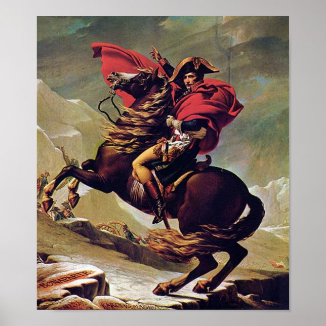 Napoleon Bonaparte auf dem Horseback Poster (Vorne)