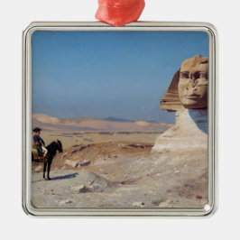 Napoleon Bonaparte Before the Sphinx (von Gérôme) Ornament Aus Metall