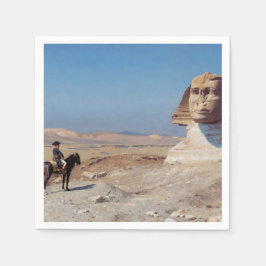 Napoleon Bonaparte Before the Sphinx (von Gérôme) Serviette