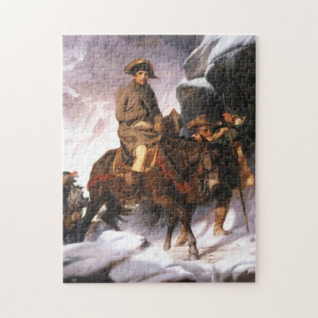 Napoleon Bonaparte Crossing Alps Paul Delaroche Puzzle (Vertikal)
