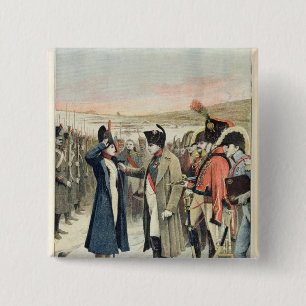 Napoleon Bonaparte, der die Frau darstellt Button