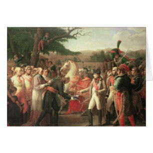 Napoleon Bonaparte, der die Schlüssel empfängt