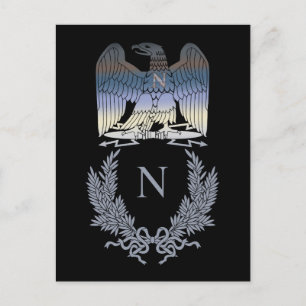 Napoleon Bonaparte Eagle Emblem Postkarte