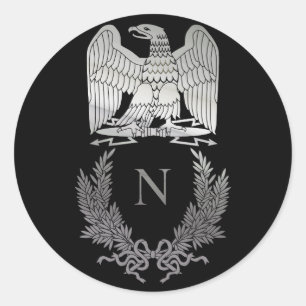Napoleon Bonaparte Emblem Runder Aufkleber