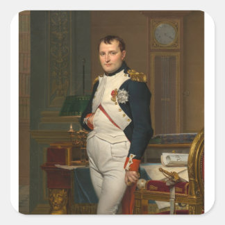 Napoleon Bonaparte französischer König Quadratischer Aufkleber
