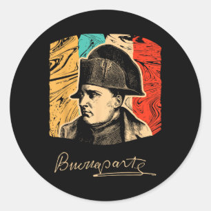 Napoleon Bonaparte Historischer Führer der französ Runder Aufkleber