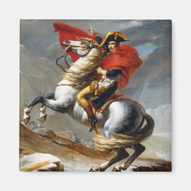 Napoleon Bonaparte Painting von Jacques-Louis Davi Magnet (Vorne)