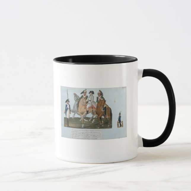 Napoleon Bonaparte und die Varsovian Wache Tasse (Rechts)