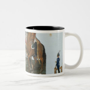 Napoleon Bonaparte und die Varsovian Wache Zweifarbige Tasse