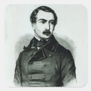 Napoleon Bonaparte, wie repräsentativ von den Quadratischer Aufkleber