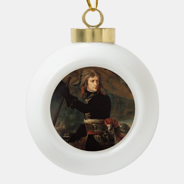 Napoleon Bonapartes Kundgebung in der Schlacht von Keramik Kugel-Ornament (Vorderseite)