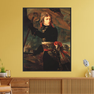 Napoleon Bonapartes Kundgebung in der Schlacht von Leinwanddruck