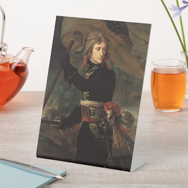 Napoleon Bonapartes Kundgebung in der Schlacht von Sockelschild (In Situ)