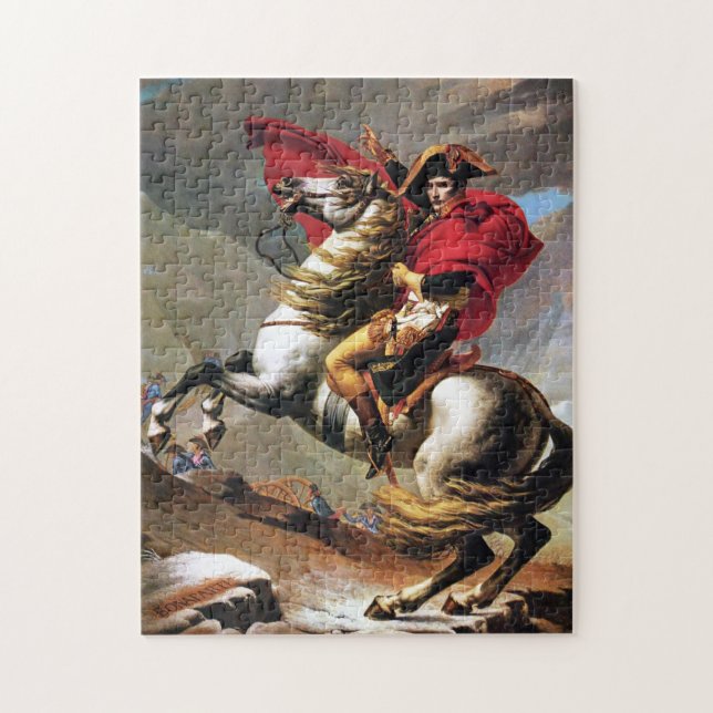 Napoleon, der das Alpen-Puzzlespiel kreuzt Puzzle (Vertikal)
