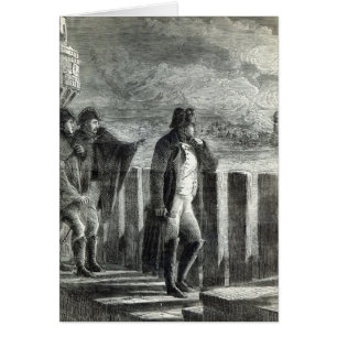 Napoleon, der das Feuer von Moskau im Jahre 1812