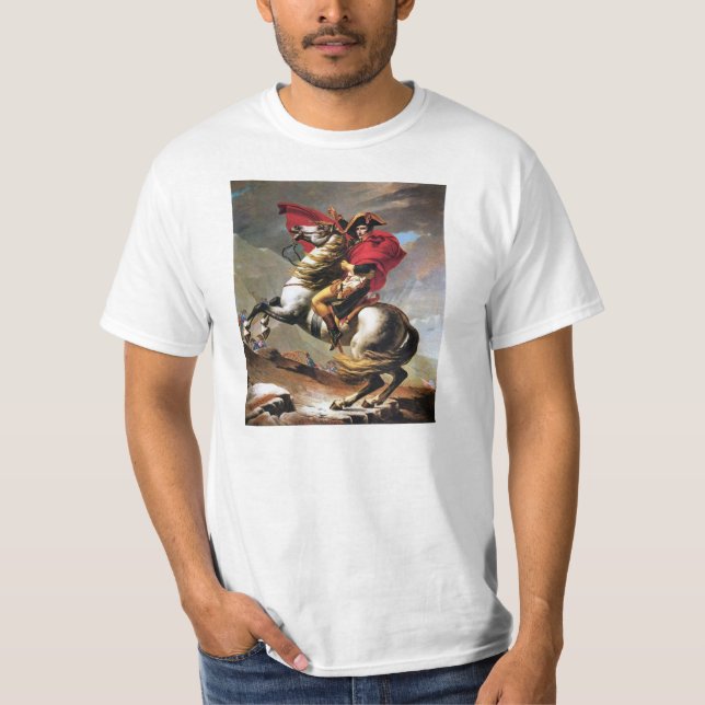 Napoleon, der den Alpen-T - Shirt kreuzt (Vorderseite)