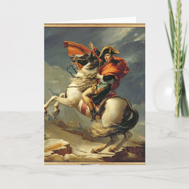 Napoleon, der die Alpen am 20. Mai 1800 überquert Karte (Vorderseite)