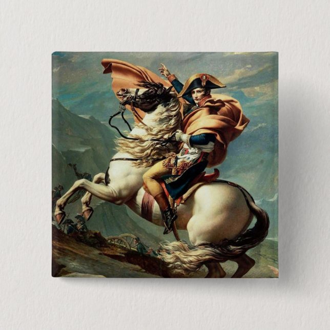 Napoleon, der die Alpen überquert Button (Vorderseite)
