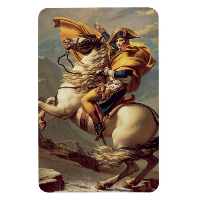 Napoleon, der die Alpen überquert, Jacques-Louis D Magnet (Vertikal)