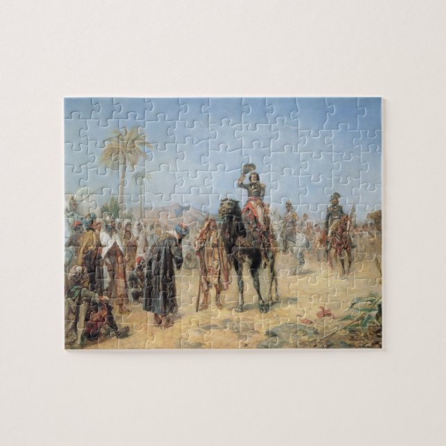 Napoleon, der in einer Ägypter-Oase ankommt (Öl Puzzle (Horizontal)