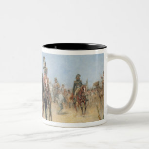 Napoleon, der in einer Ägypter-Oase ankommt (Öl Zweifarbige Tasse