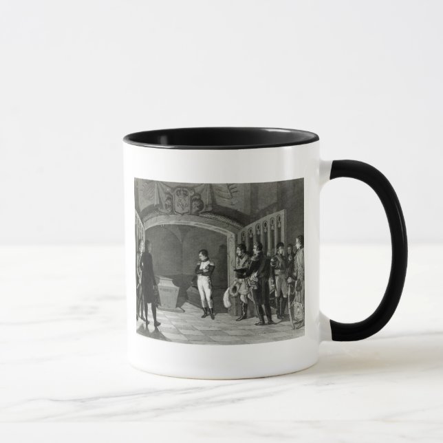 Napoleon, der vor dem Grab meditiert Tasse (Rechts)